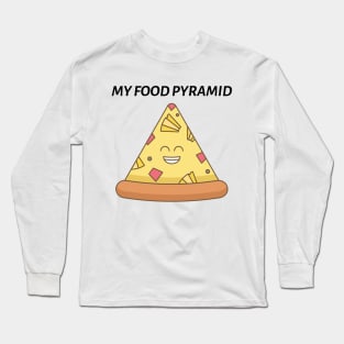 My Food Pyramid Long Sleeve T-Shirt
